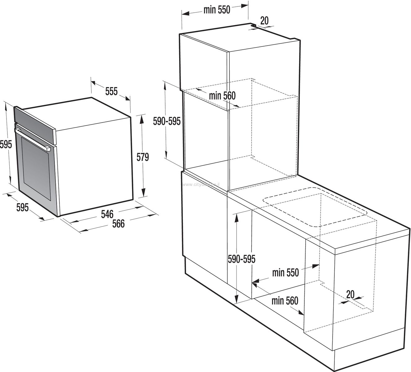 תנור בנוי gorenje דגם BO798S53X – תמונה 3