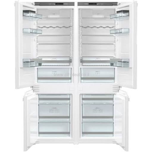 מקרר מקפיא תחתון אינטגרלי כפול ברוחב 120 ס״מ Gorenje דגם NRKI2181A1