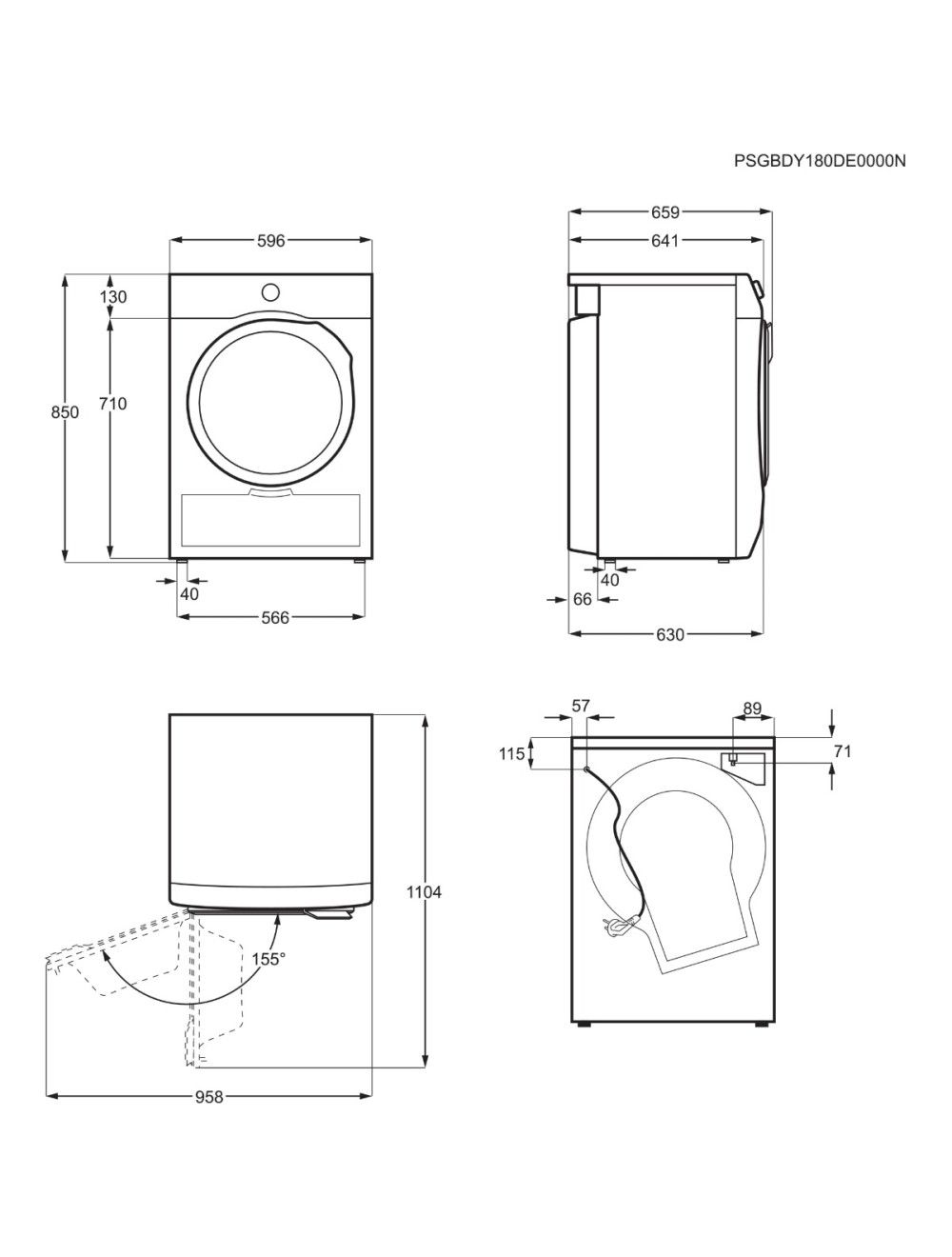 Electrolux EW6C4824CB – מייבש כביסה קונדנסור 8 ק"ג עם SensiCare מנוע אינוורטר שקט וחסכוני | משלוח מהיר | ניתן לאיסוף – תמונה 3