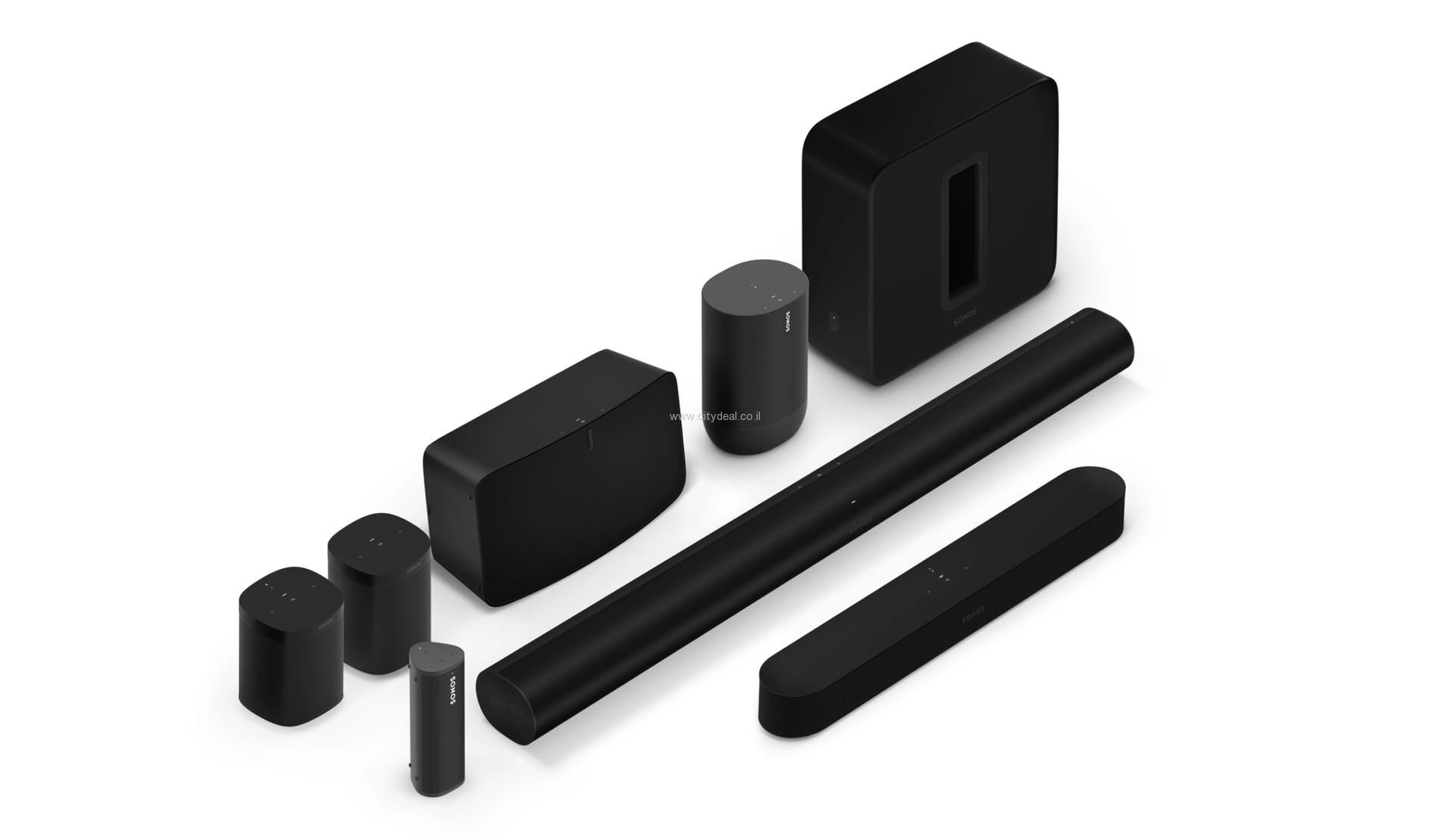 רמקול Sonos Five שחור – סאונד באיכות סטודיו עם Trueplay | יבואן רשמי – תמונה 3