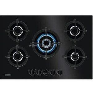 Zanussi ZGO78520BA- כיריים גז 5 מבערים זכוכית שחורה זנוסי יבואן רשמי