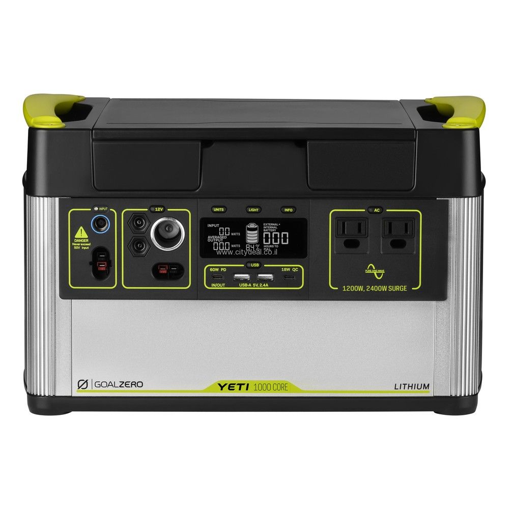 GoalZero Yeti 1000X – תחנת כוח 983Wh | מערכת טעינה חכמה | יבואן רשמי
