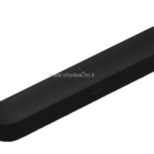 מקרן קול Sonos Beam Gen 2 עם Dolby Atmos חכם וקומפקטי לסלון צבע שחור | יבואן רשמי-משלוח מהיר