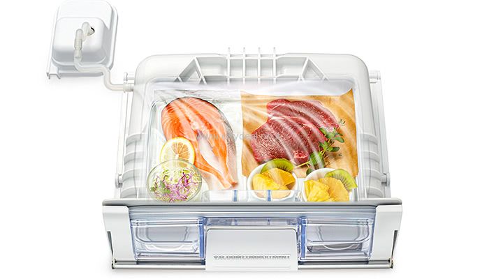 מקרר מקפיא תחתון HITACHI דגם R-WB700VRS2-GBK יבואן רשמי – תמונה 7