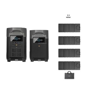 תחנת כוח ניידת EcoFlow DELTA PRO 3600 – מערכת סולארית היברידית ‎7.2kWh‎ עם תא הרחבה ו־4 פאנלים | יבואן רשמי