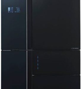 מקרר 5 דלתות Sharp SJ-9730BK – 661 ליטר מהדרין עם PLASMACLUSTER וחלל ענק ללא מחיצה | זכוכית שחורה | יבואן רשמי