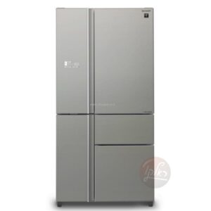 מקרר 5 דלתות Sharp SJ-R9730 – 661 ליטר מהדרין עם PLASMACLUSTER וחלל ענק ללא מחיצה גימור זכוכית כסופה | יבואן רשמי