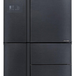מקרר 5 דלתות Sharp SJ-9630 – 661 ליטר מהדרין עם PLASMACLUSTER וחלל ענק ללא מחיצה נירוסטה מושחרת | יבואן רשמי