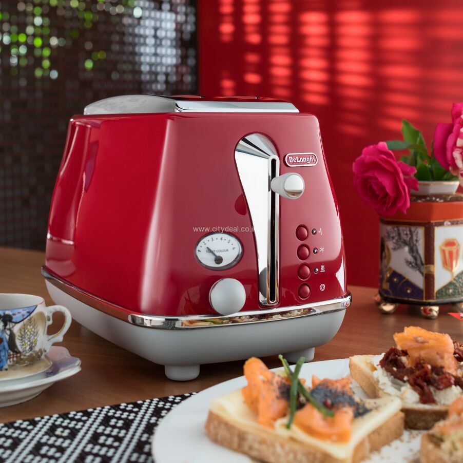מצנם 2 פרוסות DeLonghi דגם CTOC2103R יבואן רשמי | משלוח מהיר – תמונה 2