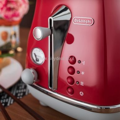 מצנם 2 פרוסות DeLonghi דגם CTOC2103R יבואן רשמי | משלוח מהיר – תמונה 6