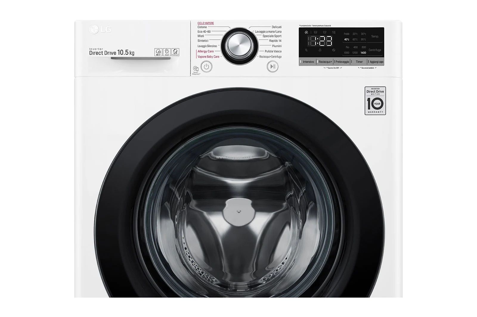 מכונת כביסה LG דגם F4WV310S6E 10.5 ק"ג – תמונה 2