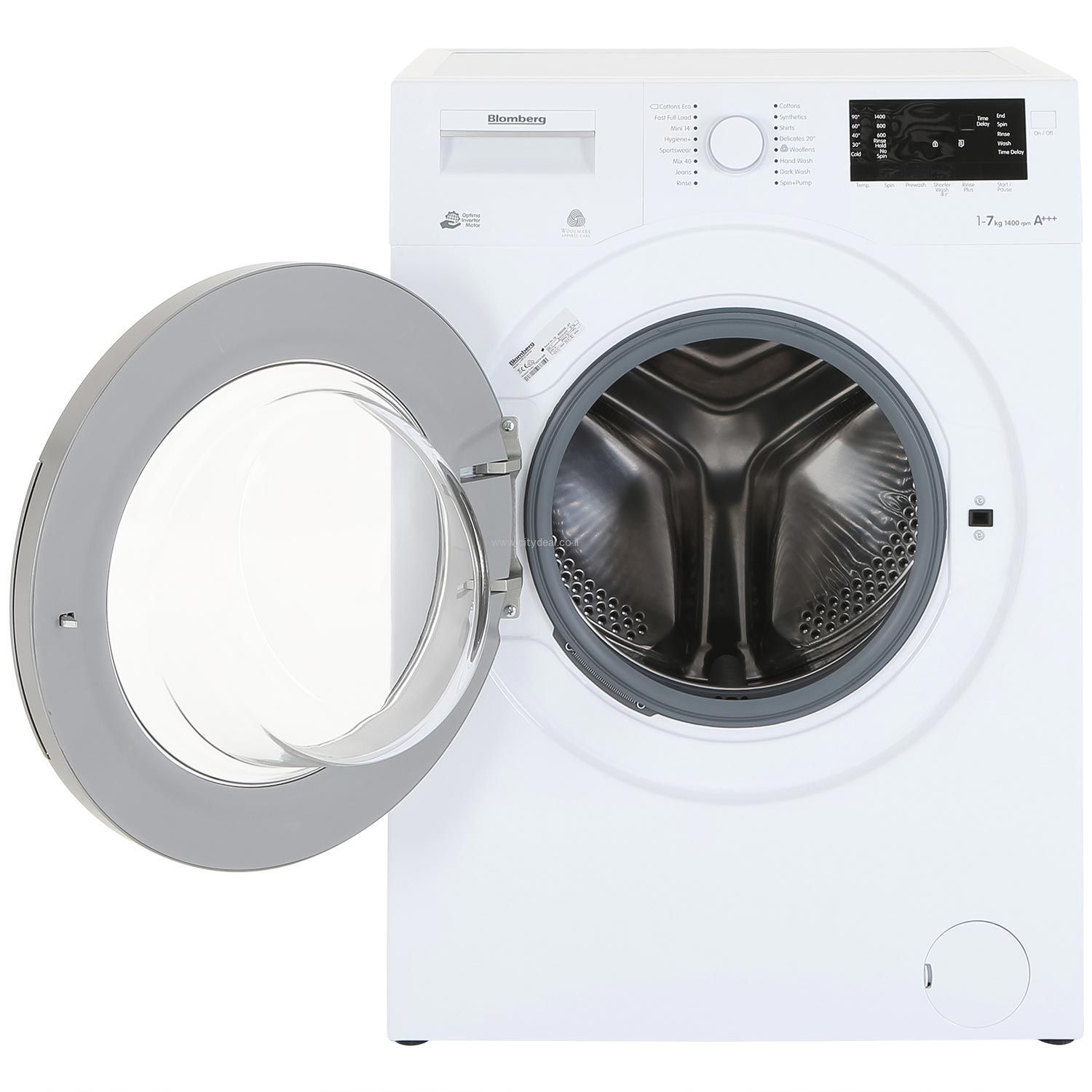 מכונת כביסה Blomberg LWF384417W נפח 8 ק״ג 1400 סל״ד | יבואן רשמי – תמונה 2