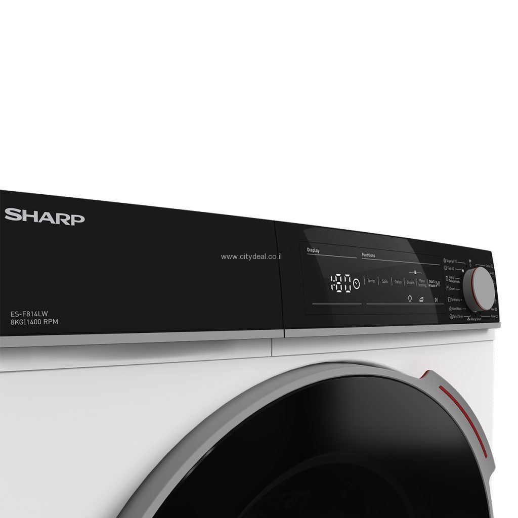 מכונת כביסה 8 ק״ג SHARP ES-F814LW יבואן רשמי – תמונה 5