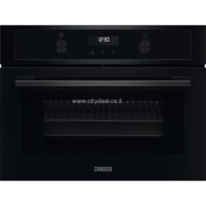 תנור בנוי משולב מיקרוגל Zanussi ZVENM7K1 43 ליטר, גובה 45 ס״מ | יבואן רשמי