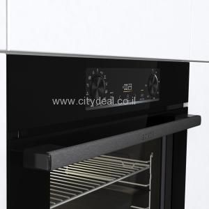 תנור אפייה בנוי פירוליטי 77 ל׳ Gorenje BPS6737E14BG | 360° MultiFlow | זכוכית שחורה | – תמונה 3
