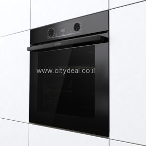 תנור אפייה בנוי פירוליטי 77 ל׳ Gorenje BPS6737E14BG | 360° MultiFlow | זכוכית שחורה | – תמונה 5