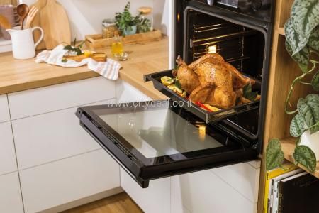 תנור אפייה בנוי פירוליטי 77 ל׳ Gorenje BPS6737E14BG | 360° MultiFlow | זכוכית שחורה | – תמונה 7
