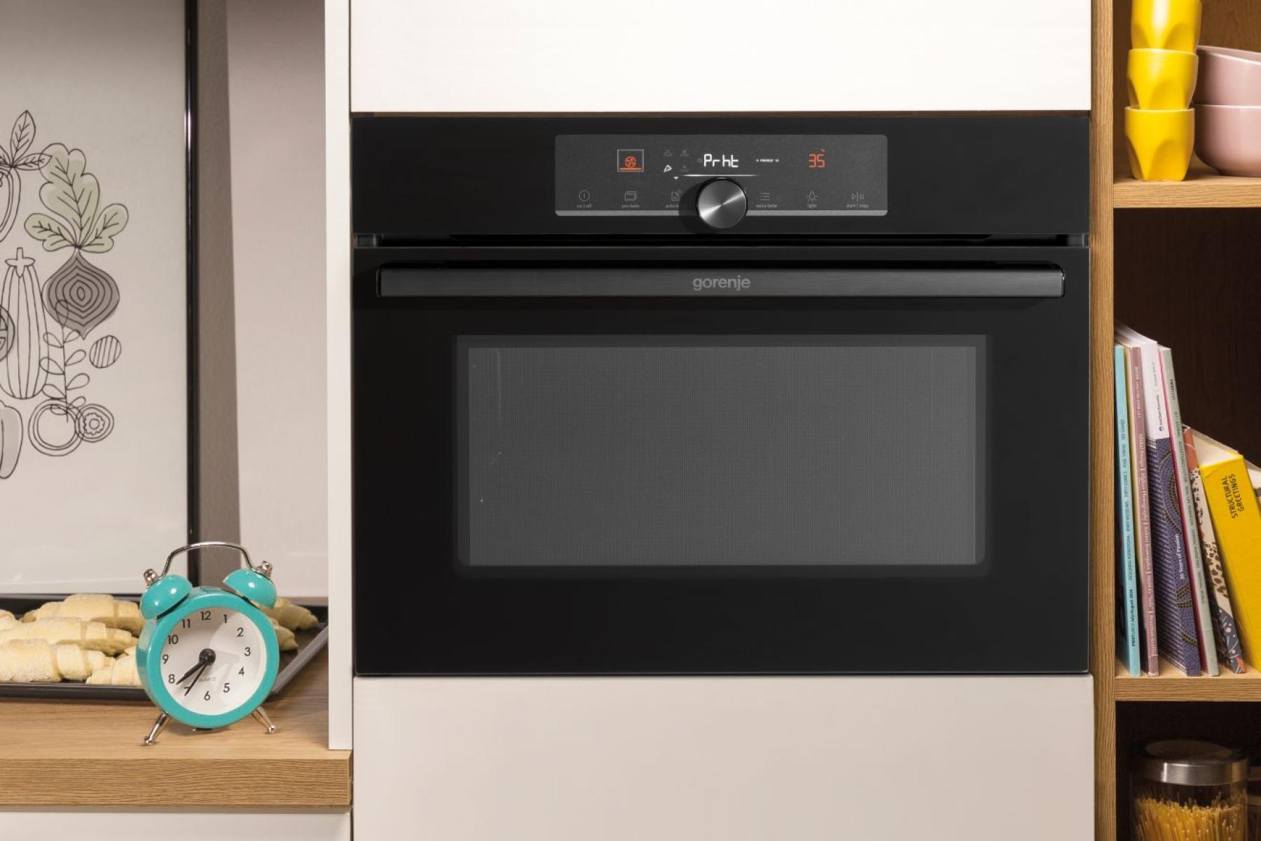 GORENJE BCM4547A10BG: תנור בנוי משולב מיקרוגל 45 ס״מ – תמונה 4