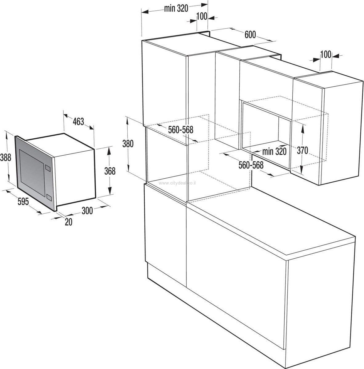 מיקרוגל בנוי GORENJE BM201A4XG – תמונה 4