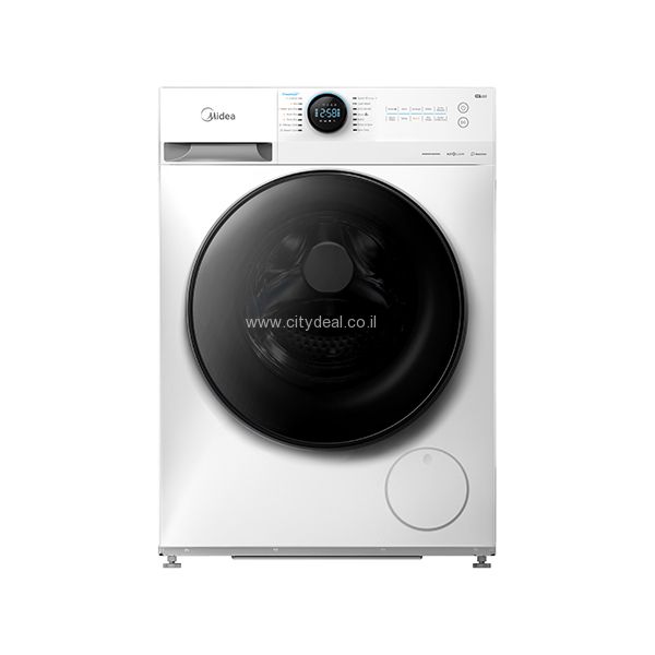 Midea MFL80-DU1403B מכונת כביסה משולבת מייבש 8 ק״ג 1400 סל״ד עם פאנל בעברית - יבואן רשמי | משלוח מהיר