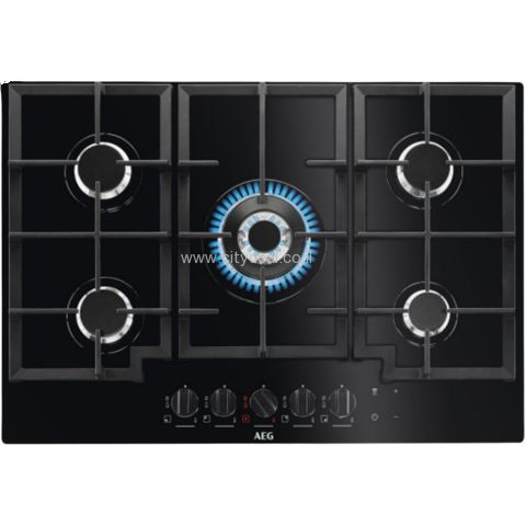 כיריים גז 75 ס״מ AEG HKB75550NB יבואן רשמי