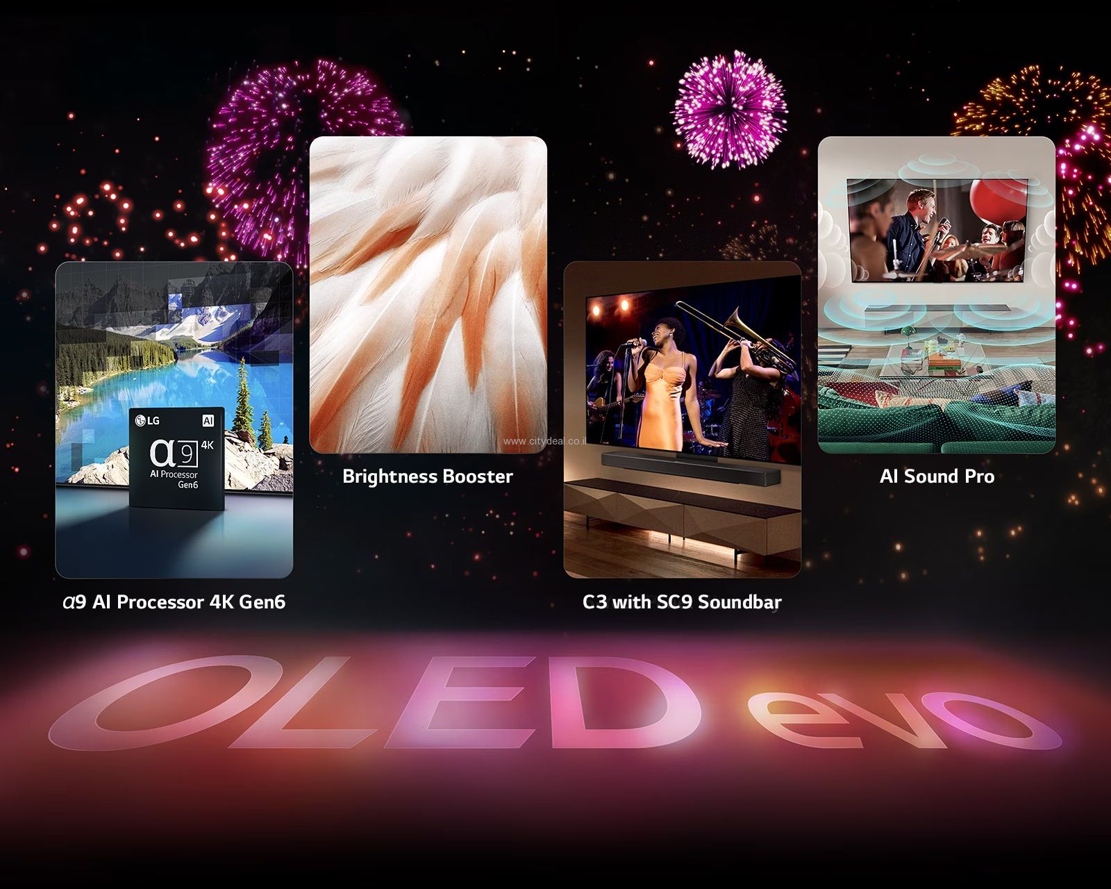 טלוויזיה חכמה LG OLED evo ברזולוציית 4K דגם OLED77C36LC יבואן רשמי – תמונה 6