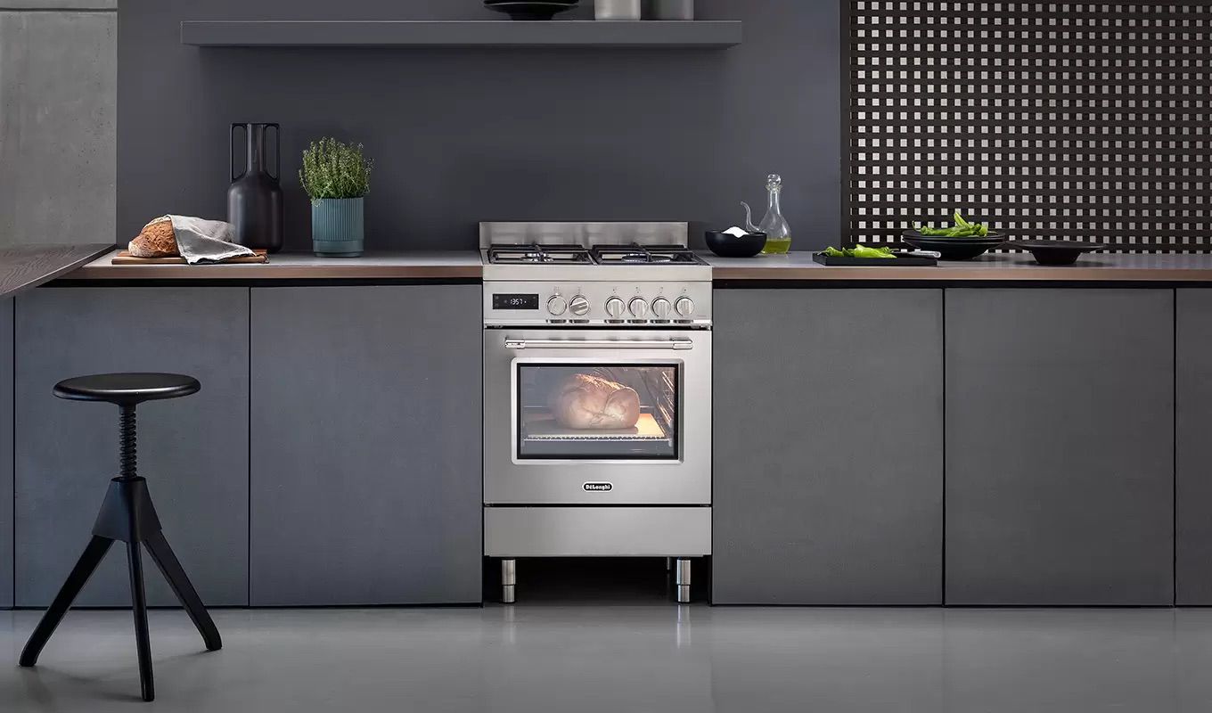 תנור משולב כיריים גז 4 להבות DeLonghi דגם PRO66MXL-IL יבואן רשמי – תמונה 5