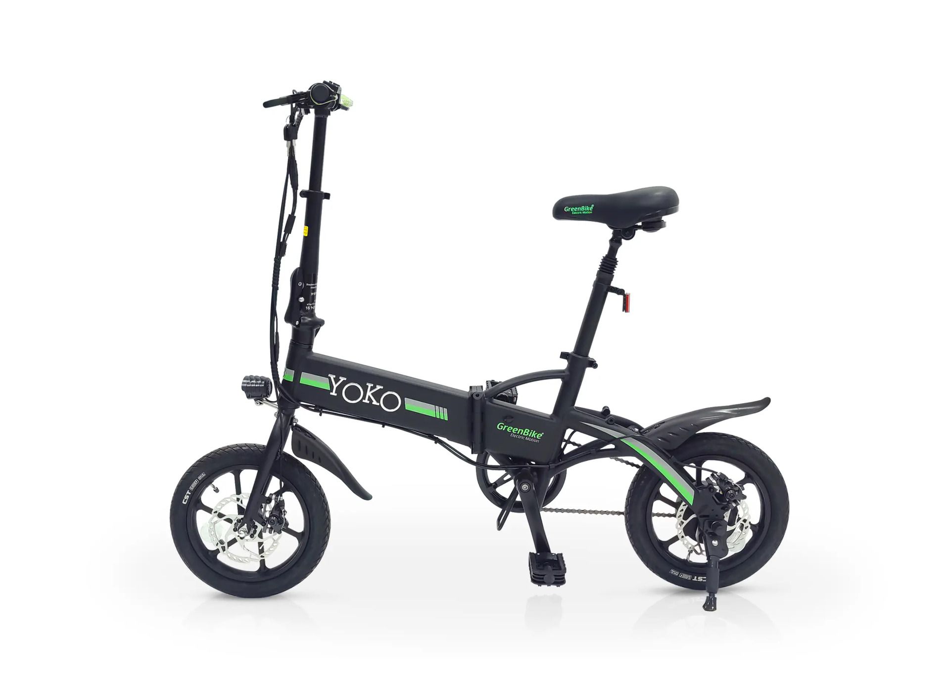 אופניים חשמליים מתקפלים GreenBike דגם Yoko 16 יבואן רשמי - 36V/10.6AH
