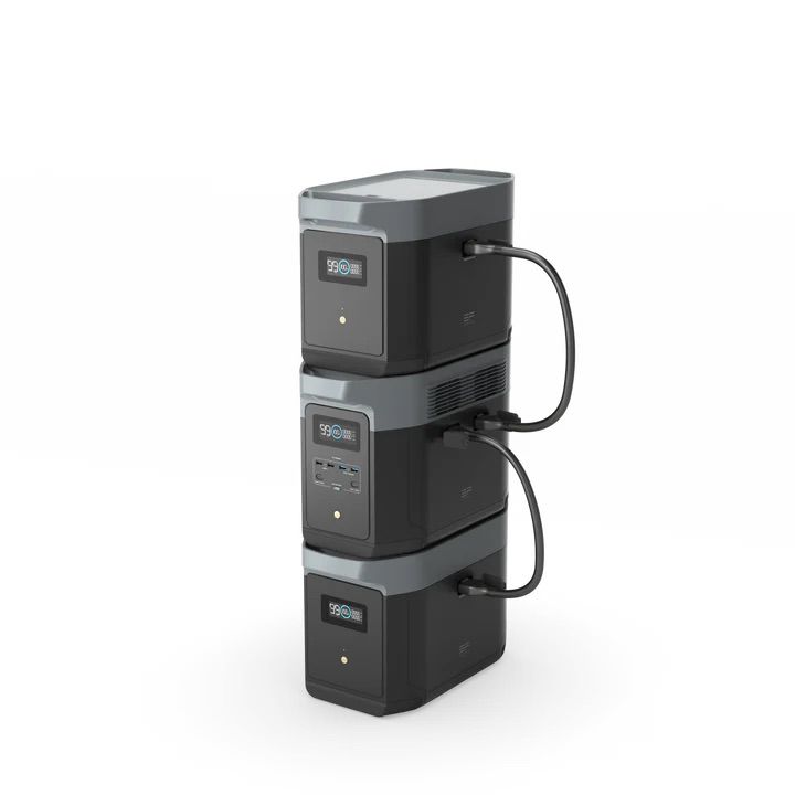 קיט תחנת כוח ניידת ECOFLOW DELTA 2 MAX + סט 2 תאי הרחבה יבואן רשמי - הספק 6kWh – תמונה 2