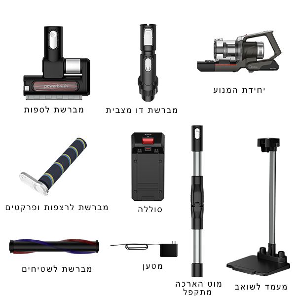 שואב אבק אלחוטי נטען ומתקפל MIDEA דגם P7 FLEX יבואן רשמי – תמונה 7
