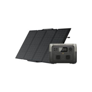 קיט תחנת כוח ניידת ECOFLOW RIVER 2 MAX + פאנל סולארי 220W מתקפל נייד | יבואן רשמי-משלוח מהיר