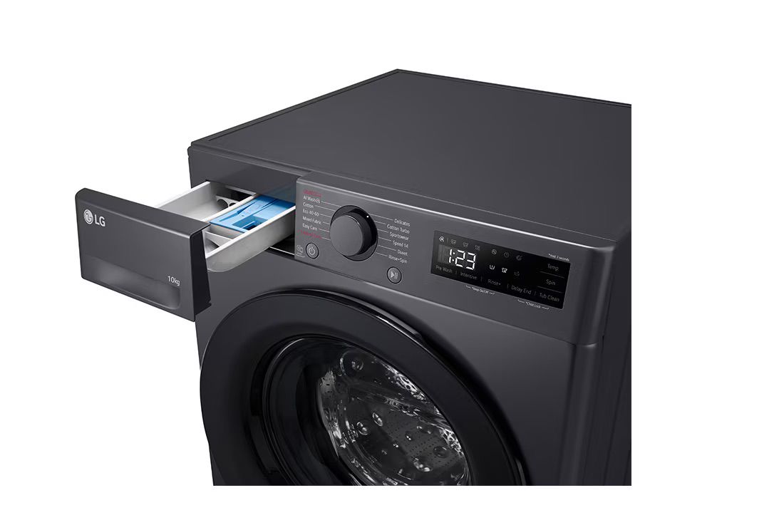 LG F4WR510S מכונת כביסה 10 ק״ג אינוורטר Direct Drive עם AI Wash + Steam | משלוח מהיר – תמונה 6