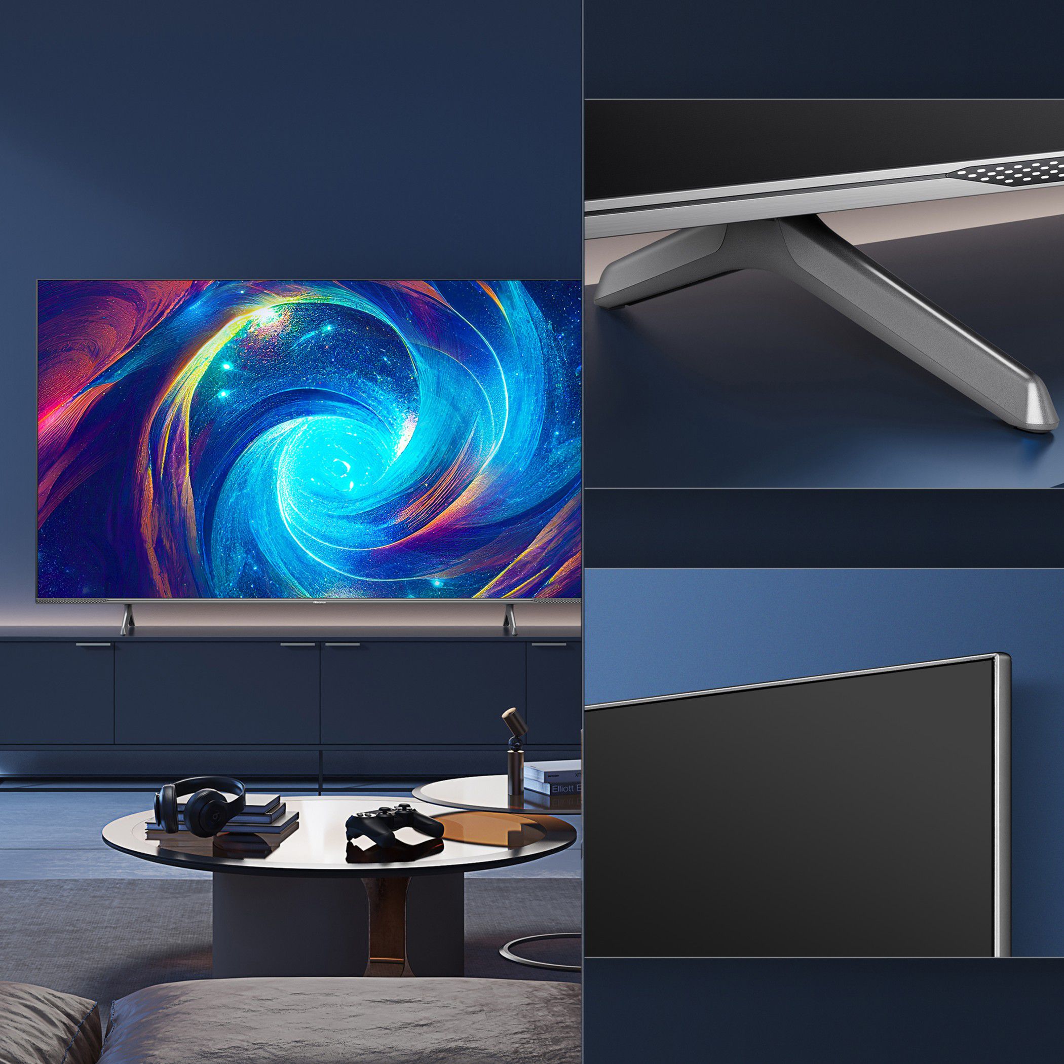 טלוויזיה חכמה Hisense 65E7KQ PRO 65 אינץ׳ – QLED 4K עם 144Hz Game Mode PRO | יבואן רשמי-משלוח מהיר
