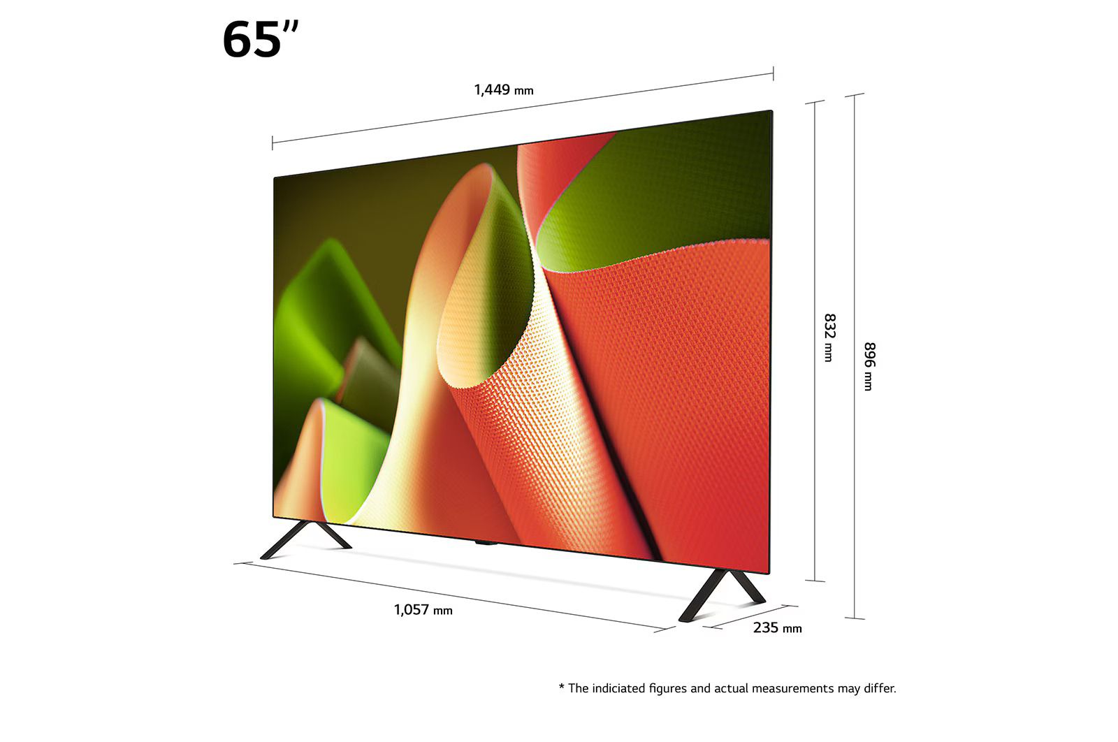 טלוויזיה חכמה 65 אינץ' LG OLED65B46LA – OLED 4K עם Dolby Vision ו־120Hz | יבואן רשמי-משלוח מהיר – תמונה 2