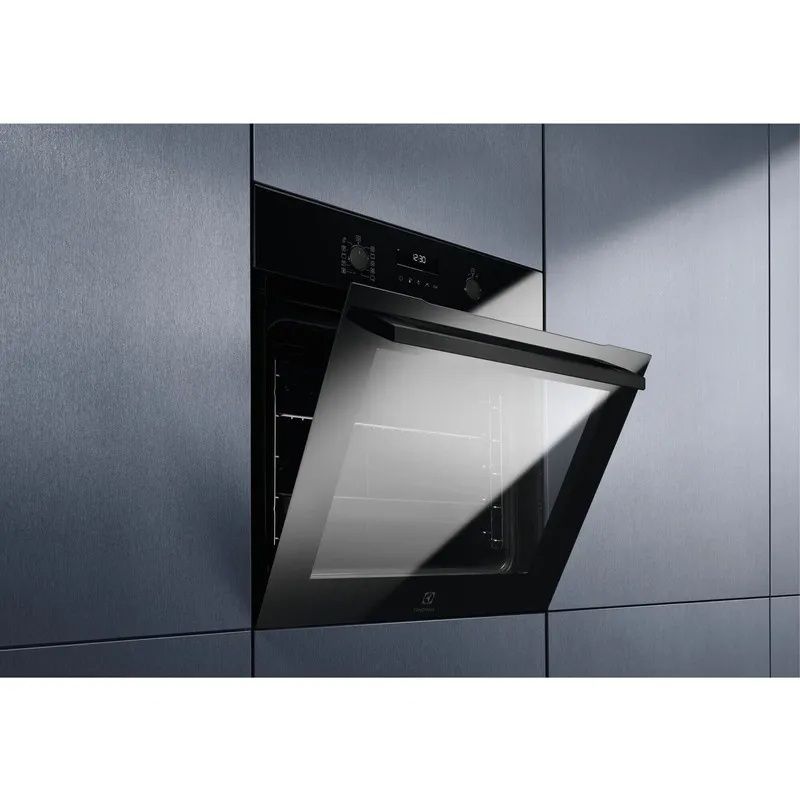 תנור אפייה בנוי 71 ליטר זכוכית שחורה ELECTROLUX EOP6526K יבואן רשמי – תמונה 4