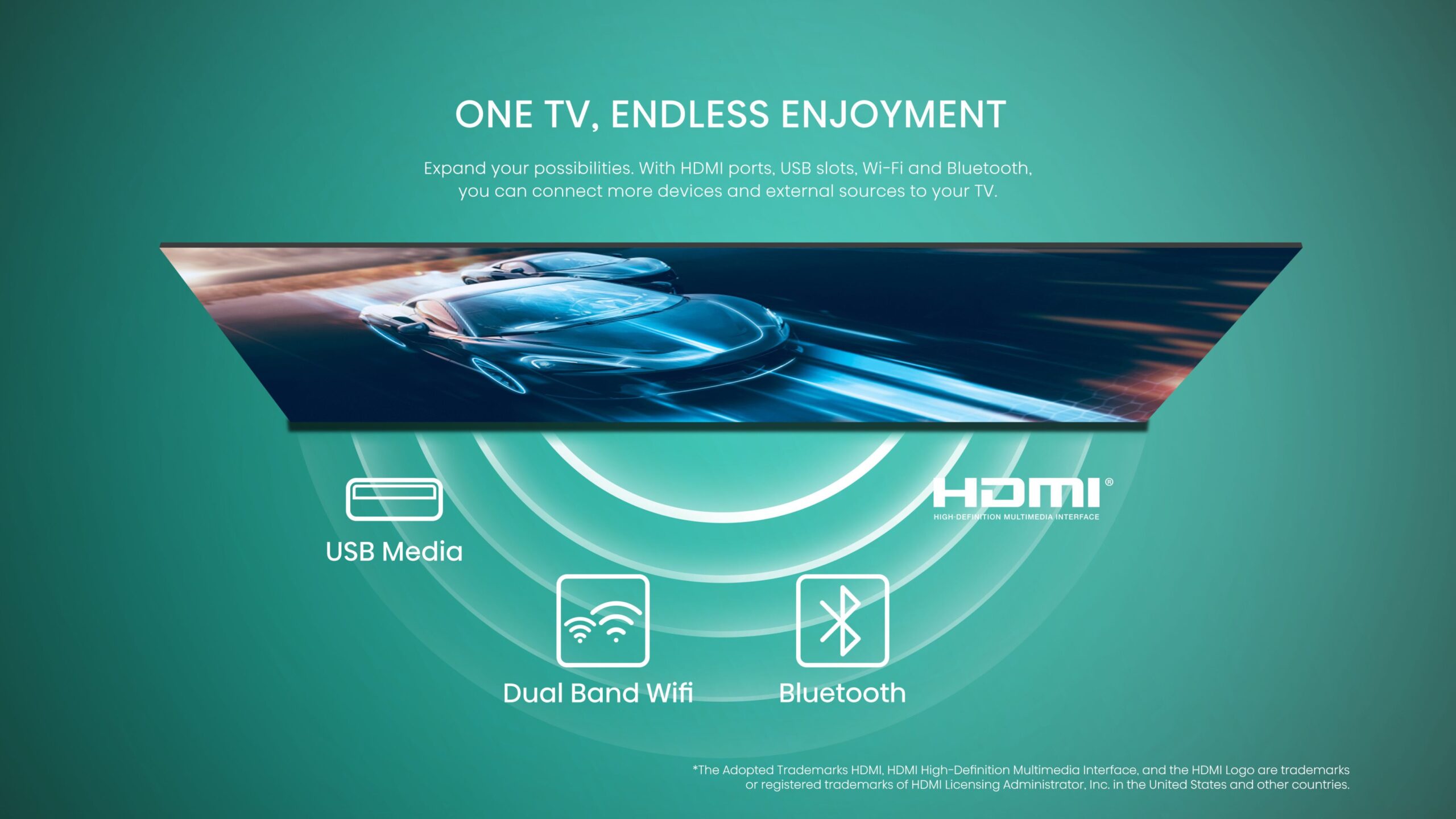 טלוויזיה חכמה 32 אינץ' Hisense 32A4K HD Direct LED SMART TV יבואן רשמי – תמונה 3