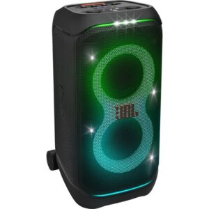 בידורית JBL PartyBox Stage 320 ‏240W עם תאורה ו־18 שעות נגינה צבע שחור | יבואן רשמי-משלוח מהיר