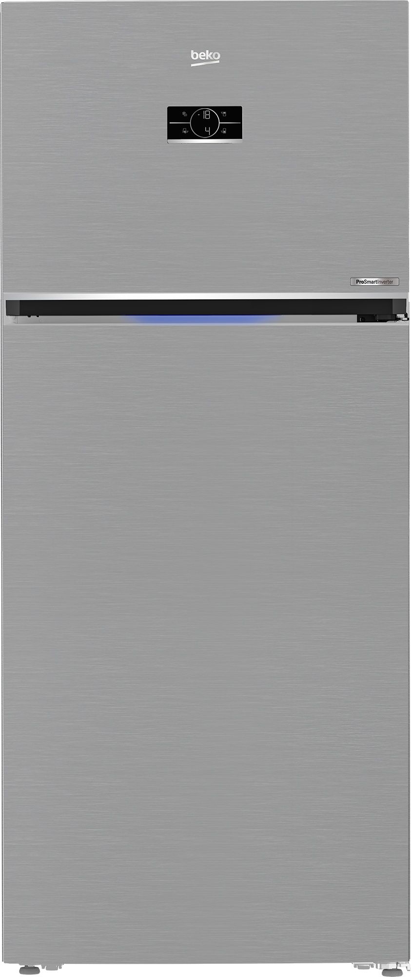 מקרר 2 דלתות מקפיא עליון Beko DN156823X נירוסטה 557 ליטר | יבואן רשמי שנתיים אחריות