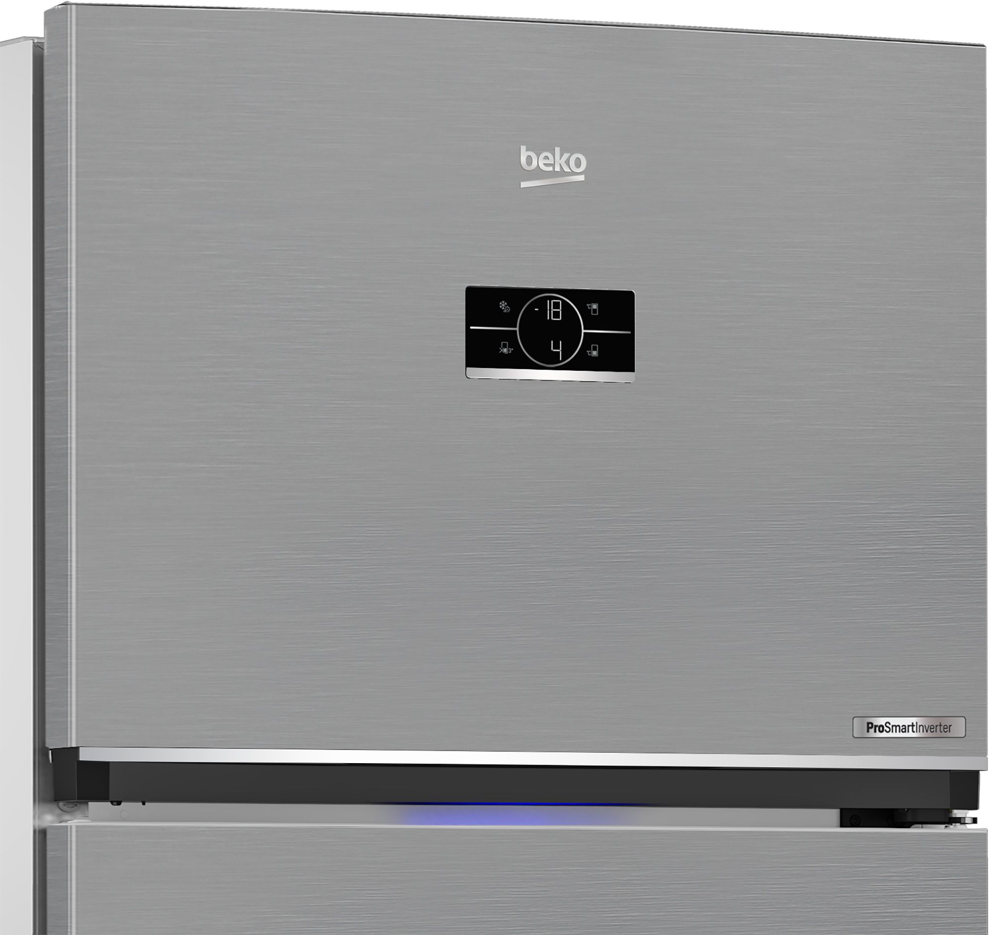 מקרר 2 דלתות מקפיא עליון Beko DN156823X נירוסטה 557 ליטר | יבואן רשמי שנתיים אחריות – תמונה 2
