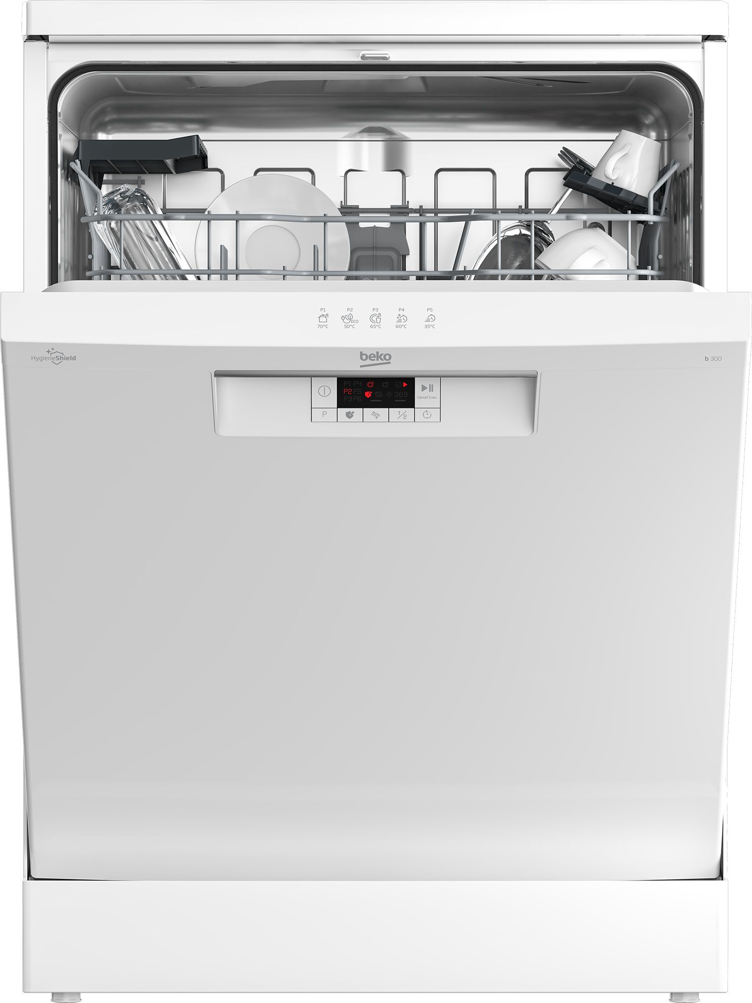 מדיח כלים Beko BDFN15423W לבן - 14 מערכות כלים | יבואן רשמי שנתיים אחריות – תמונה 5