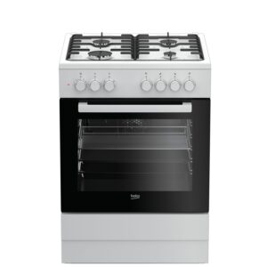 תנור משולב כיריים Beko FSE62120DWDSL לבן - 72 ליטר  | יבואן רשמי