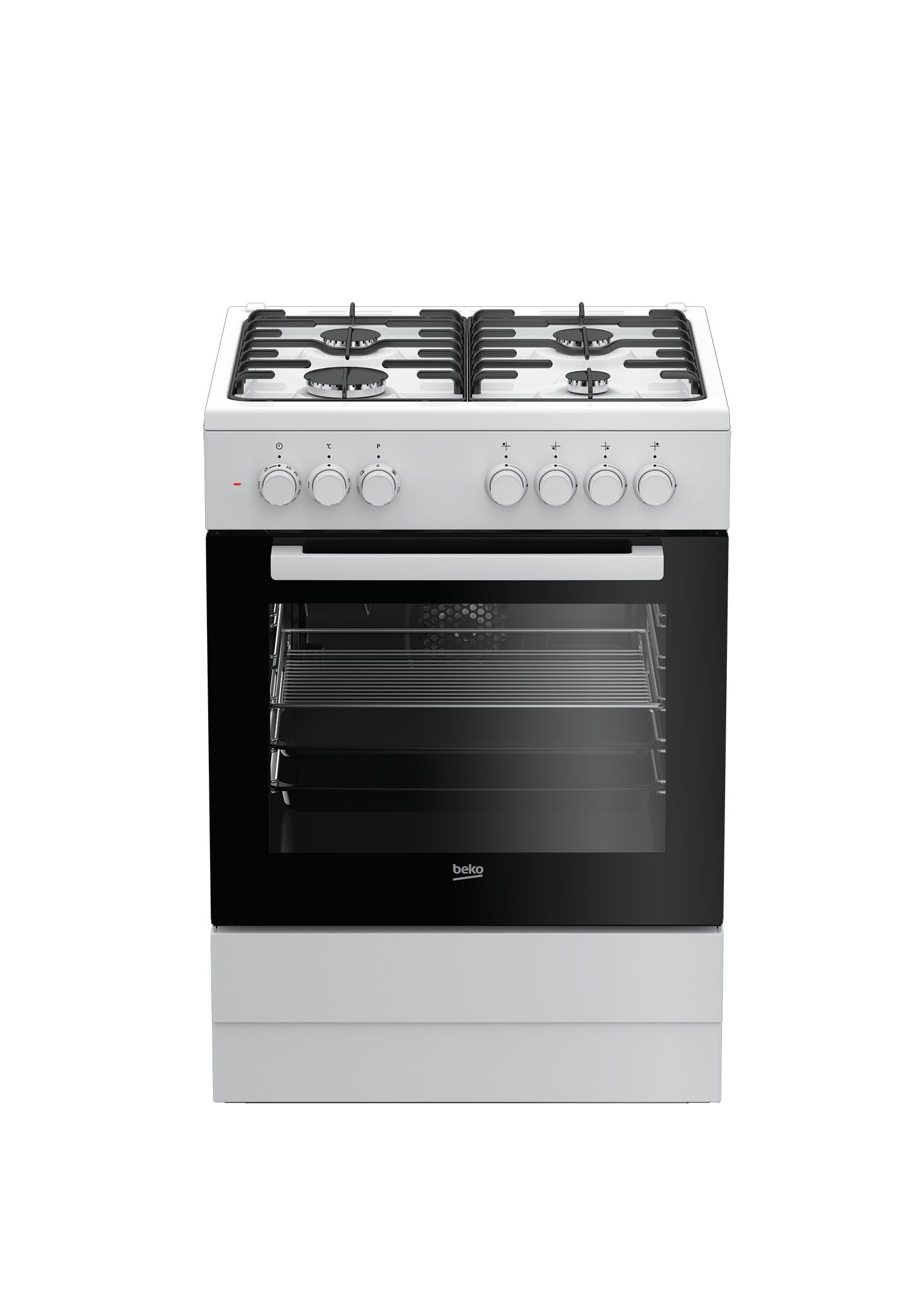 תנור משולב כיריים Beko FSE62120DWDSL לבן - 72 ליטר | יבואן רשמי
