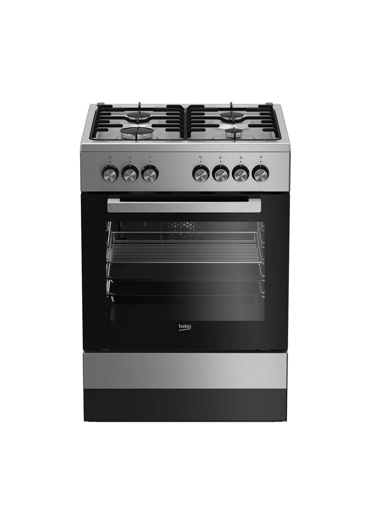 Beko FSE62120DXDSL - תנור משולב כיריים בקו 60 ס"מ נירוסטה ותא אפייה 72 ליטר, 4 מבערי גז | יבואן רשמי