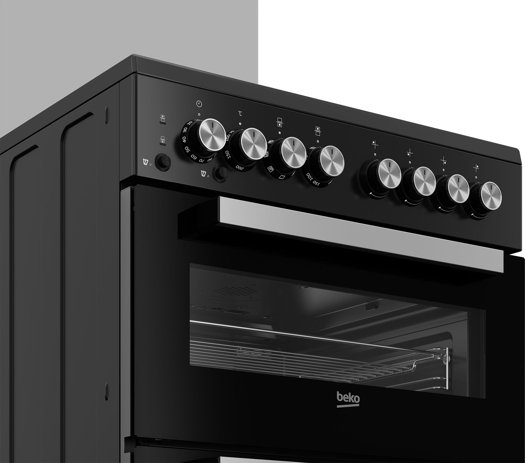 תנור משולב דו תאי Beko KFDM62120DBDSL שחור - 35+49 ליטר – תמונה 4