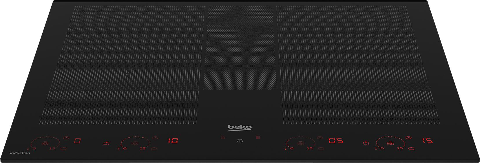כיריים אינדוקציה Beko HII68811NT שחור - 8 אזורי בישול יבואן רשמי – תמונה 2