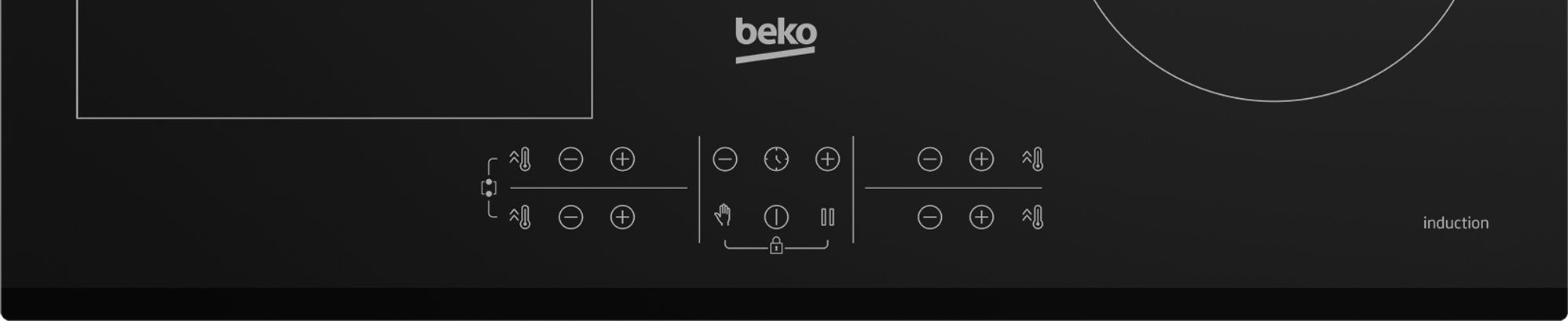 כיריים אינדוקציה Beko HII64202FMT – עם אזור בישול גמיש ובישול מהיר | יבואן רשמי-משלוח מהיר – תמונה 3