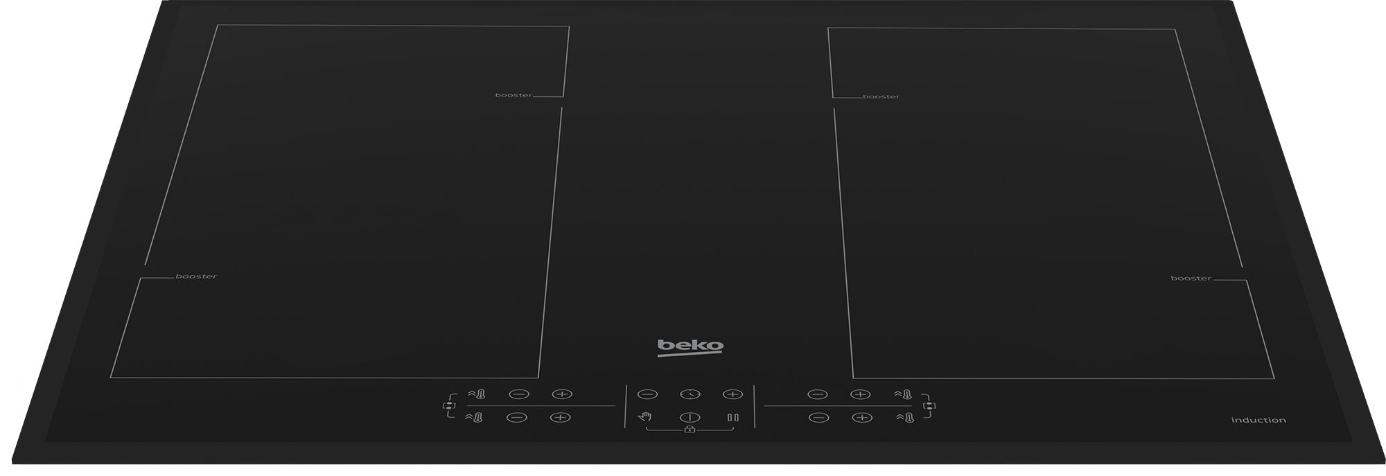 כיריים אינדוקציה Beko HII64205F2MT שחור - 4 אזורי בישול יבואן רשמי – תמונה 3