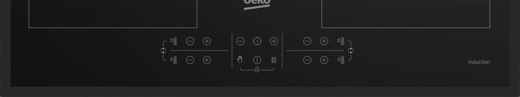כיריים אינדוקציה Beko HII64205F2MT שחור - 4 אזורי בישול יבואן רשמי – תמונה 6