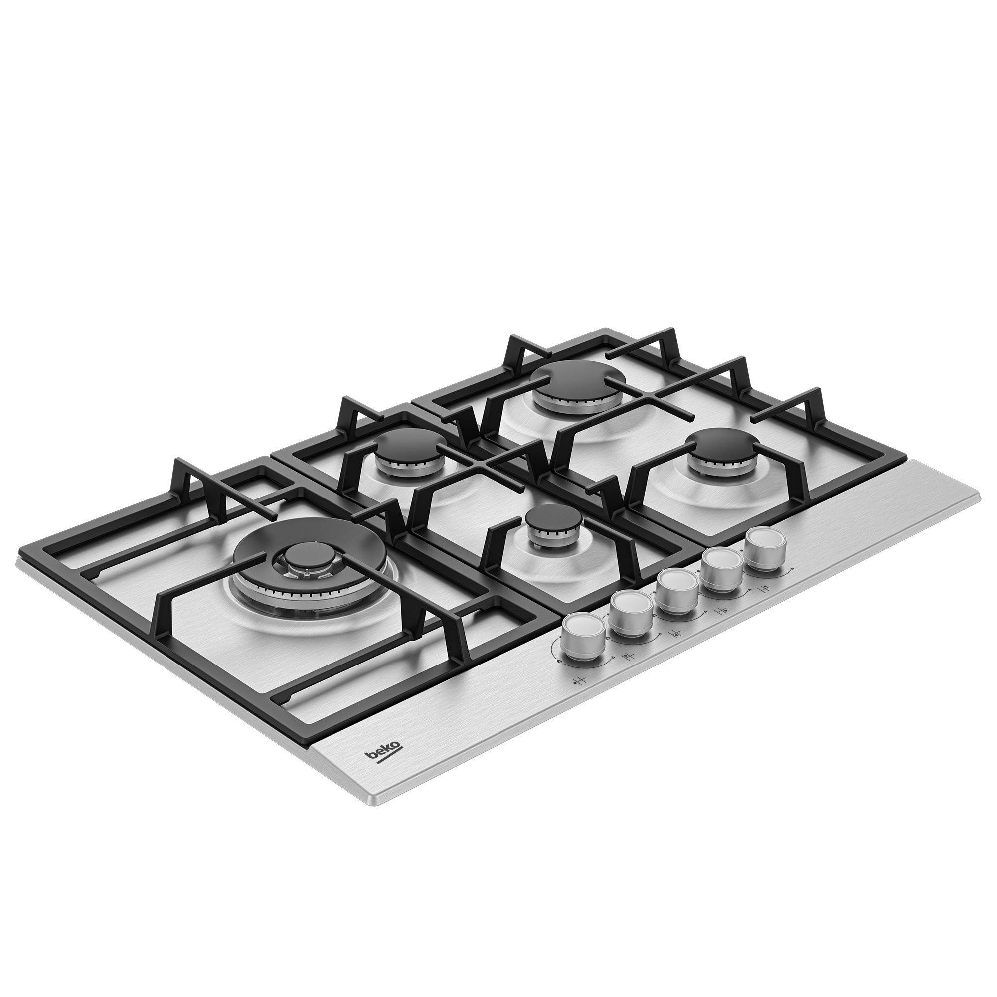 כיריים גז 5 להבות Beko HIAL752205SX נירוסטה יבואן רשמי – תמונה 4
