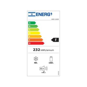 מקרר 2 דלתות Hyundai HARF-210DW לבן מקפיא עליון